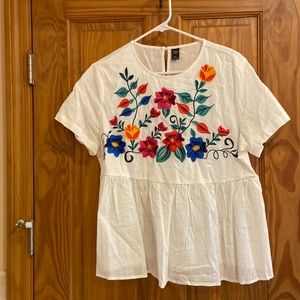 Womens embroidered blouse